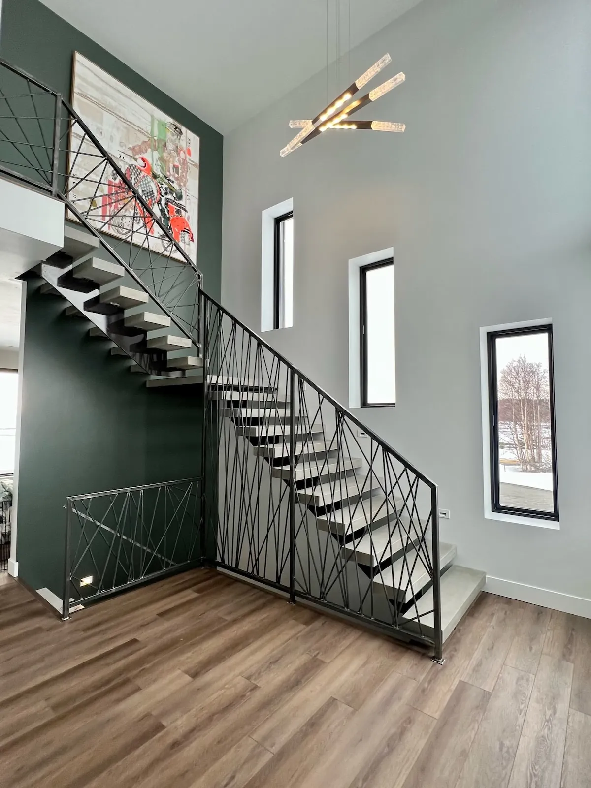 Concrete staircase